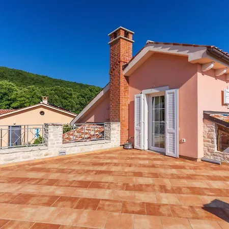 Villa Arte For 6 People Near Labin - Rabac For 6 People With Sea View & Private Pool
